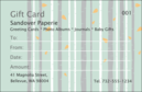 Gift Card - Natural Theme Birch