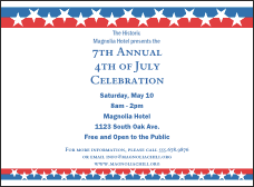 Stars and Stripes Invitation