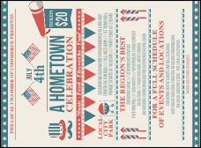 Fourth of July Hometown Invitation