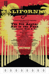 California Poster (Pink and Yellow)