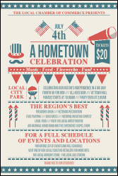 Fourth of July Hometown Poster