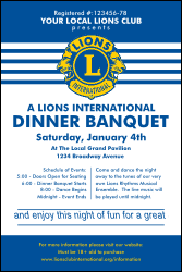 Lions Club International Stripes Poster