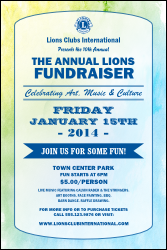 Lions Club International Water Color Poster