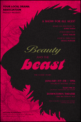 Beauty & The Beast Poster Template | Eventgroove