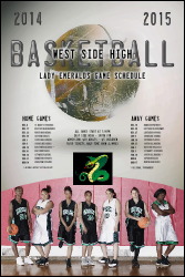 Basketball Schedule Poster
