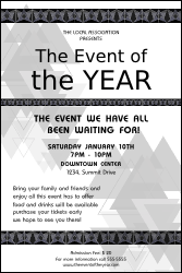 All Purpose Triangles 2 Black and White Poster