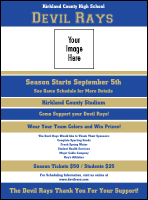 Sports Flyer 001 in Blue and Gold