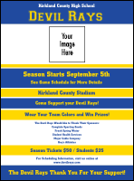 Sports Flyer 001 in Blue and Yellow