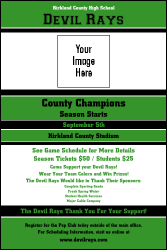 Sports Poster 001 in Green and Black