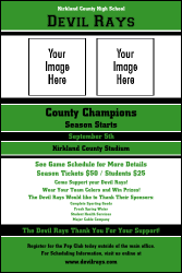 Sports Poster 002 in Green and Black