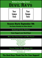 Sports Flyer 002 in Green and Black