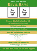 Sports Flyer 002 in Green and Gold