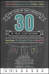 Class Reunion Logo Poster