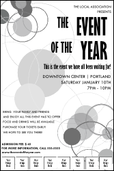 All Purpose Circles Black and White Image Poster