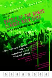 Rock Concert Green Poster