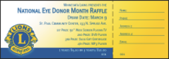 Lions Club Raffle Ticket 002