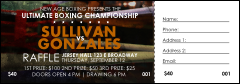 Boxing Raffle Ticket