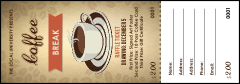 Coffee Raffle Ticket