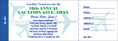 Fly Away Raffle Ticket