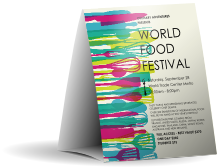 Food Festival Table Tent