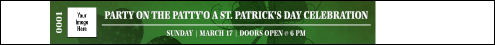 St Patrick's Day Shamrock Premium Synthetic Wristband