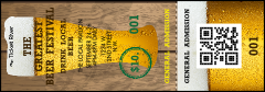 Beer Festival Event Ticket