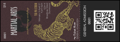 Martial Arts Event Ticket