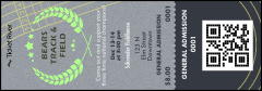 Track and Field Event Ticket