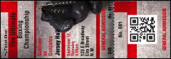 Boxing Gloves Event Ticket