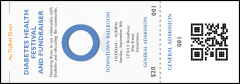 Diabetes Event Ticket