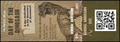 Dinosaur Illustrated Event Ticket