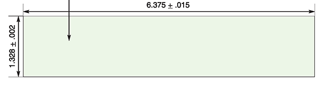 BOCA Flight Strip 1.328" x 6.375"