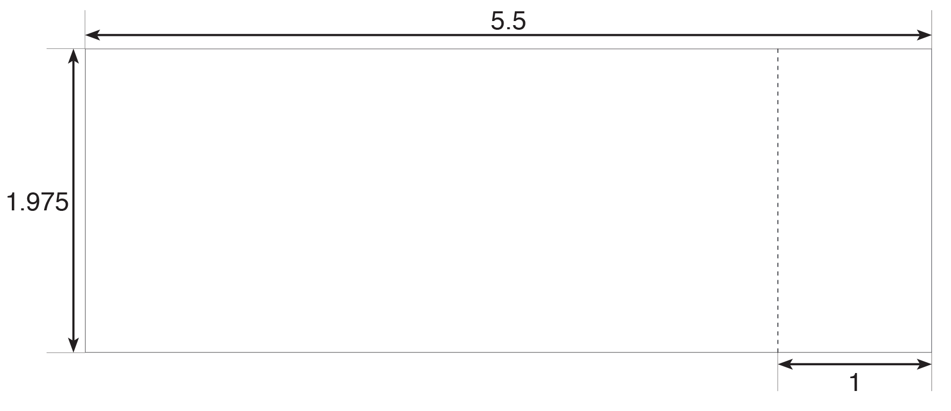 Boca Thermal Generic Ticket 2" x 5.5"