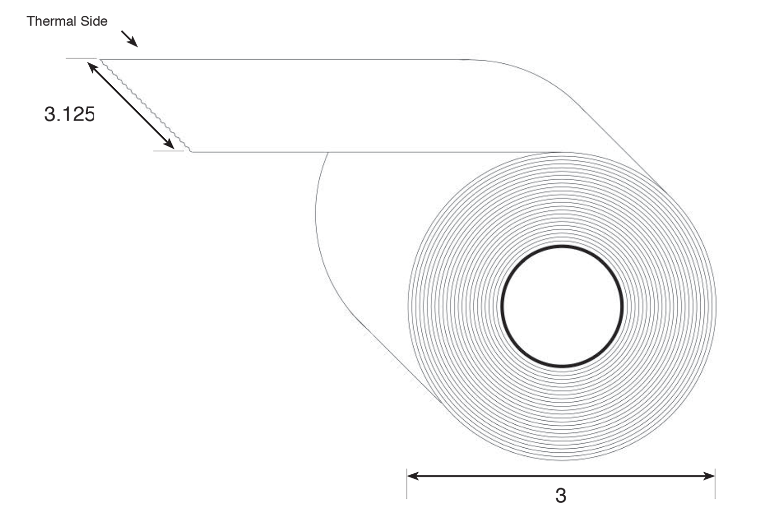 Boca Receipt Paper 3.4