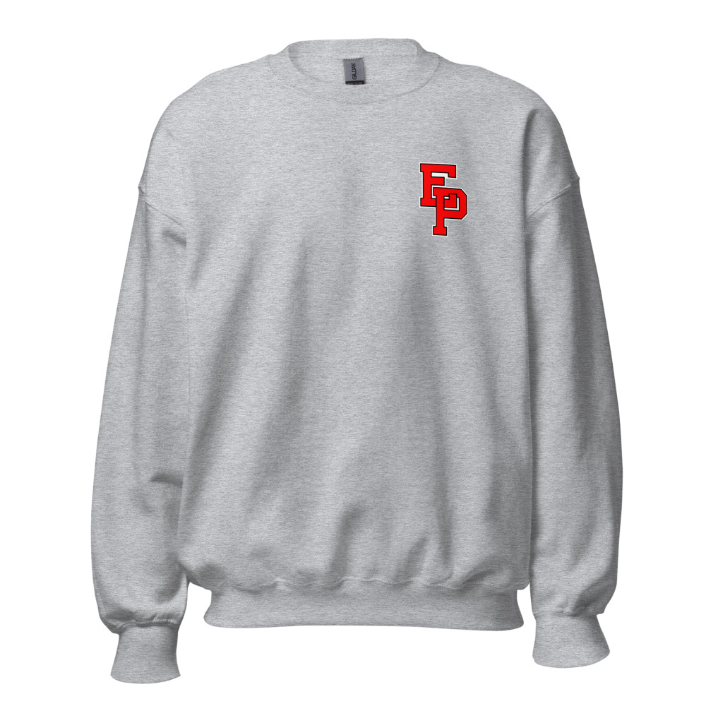 Unisex Adult Crew Neck Sweatshirts Left Chest Logo Option 1