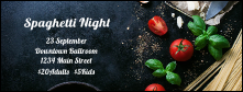 Spaghetti Ingredients Facebook Cover