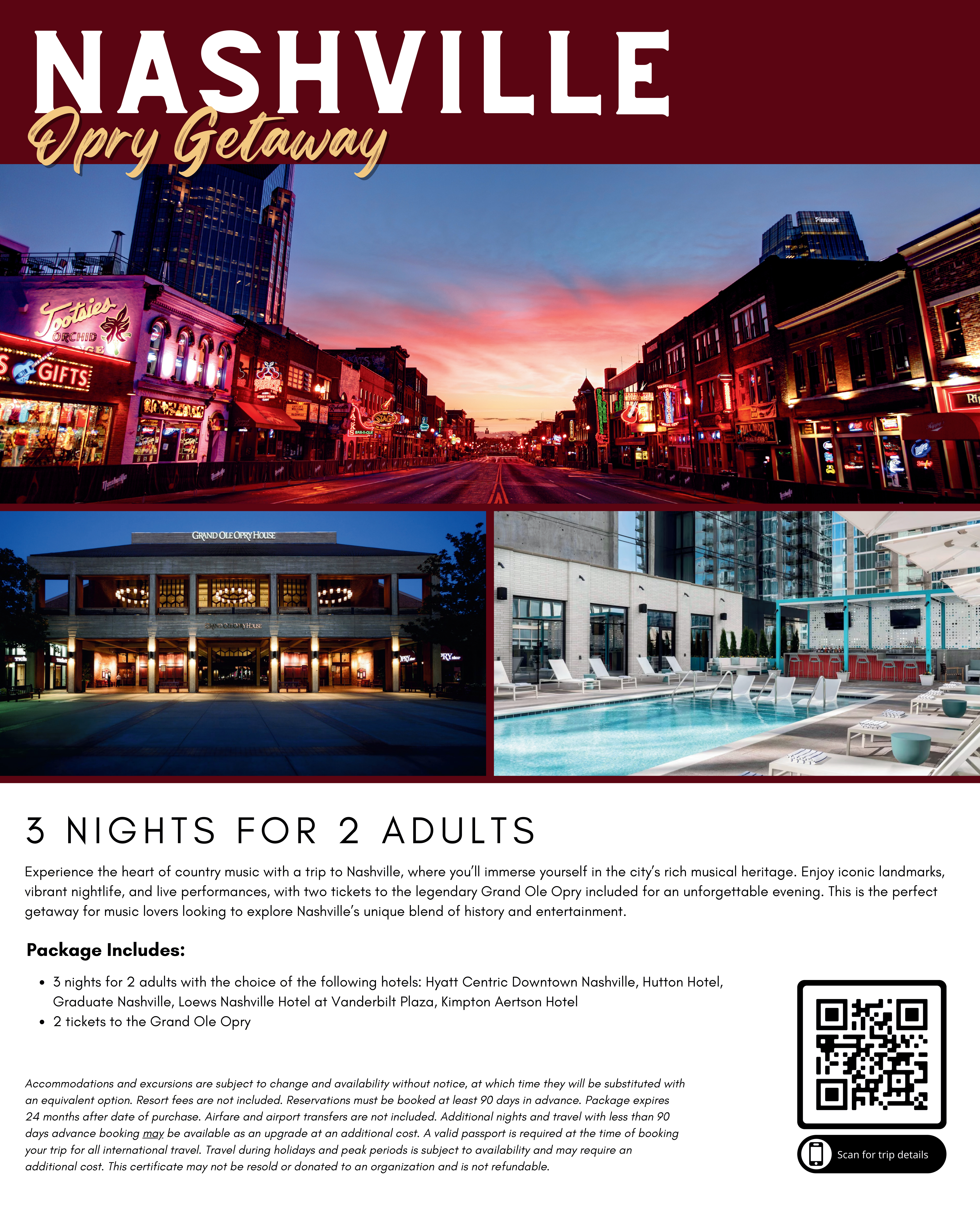 Nashville Opry Getaway for 2