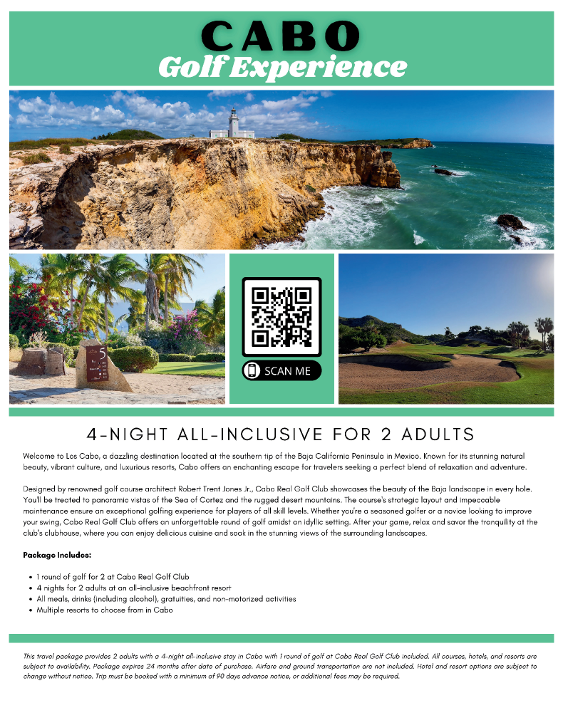Cabo Golf Experience - 4 Nights for 2 Poster