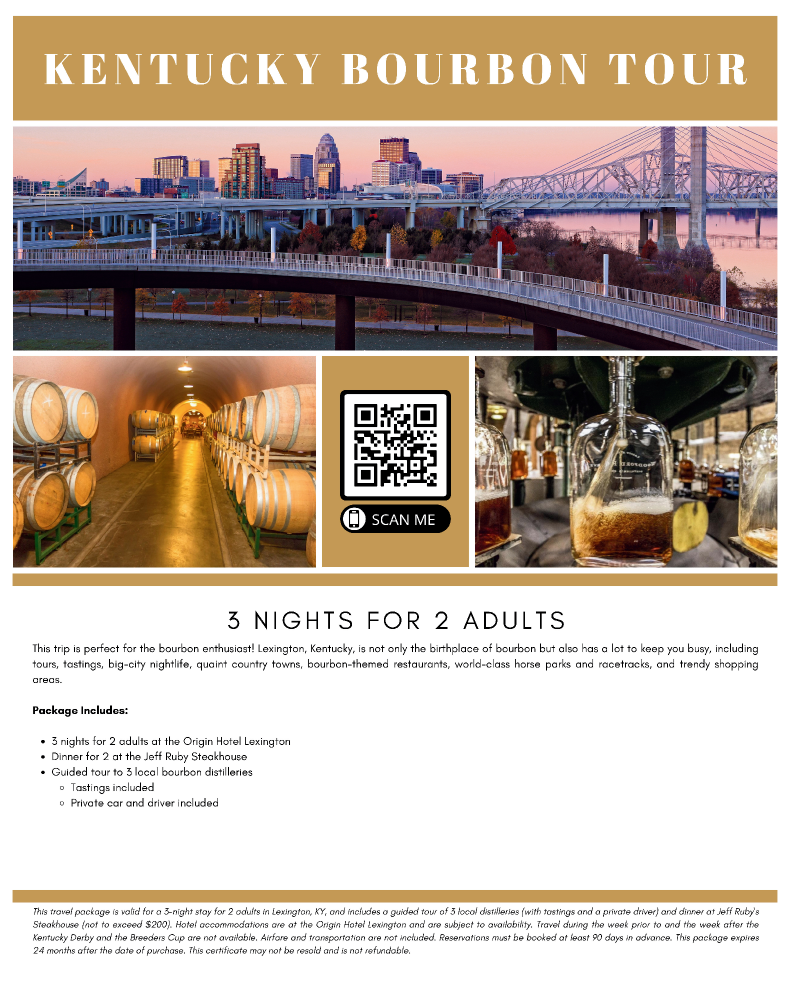 Kentucky Bourbon Experience - 3 Nights for 2 Poster