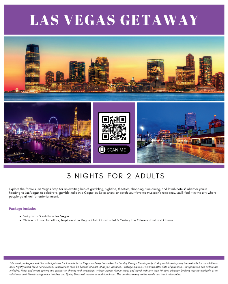 Las Vegas Getaway - 3 Nights for 2 Poster