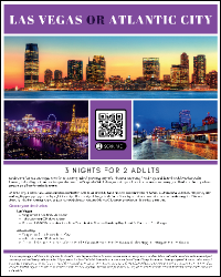 Las Vegas or Atlantic City - 3 Nights for 2 Poster