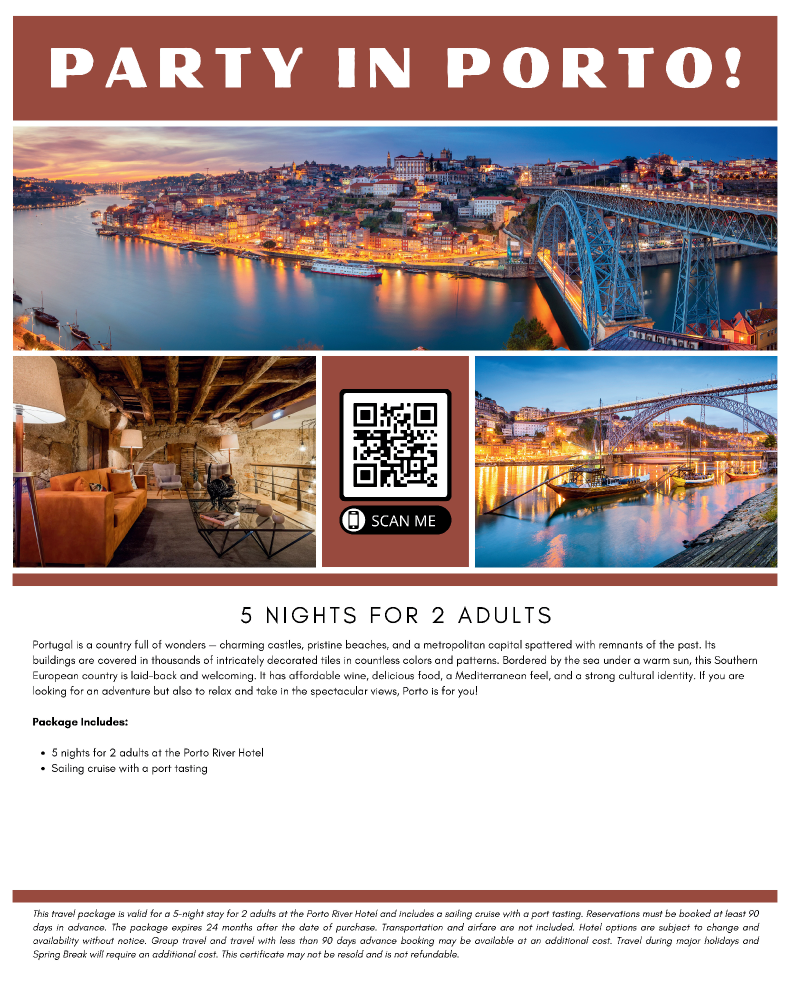 Porto, Portugal - 5 Nights for 2 Poster