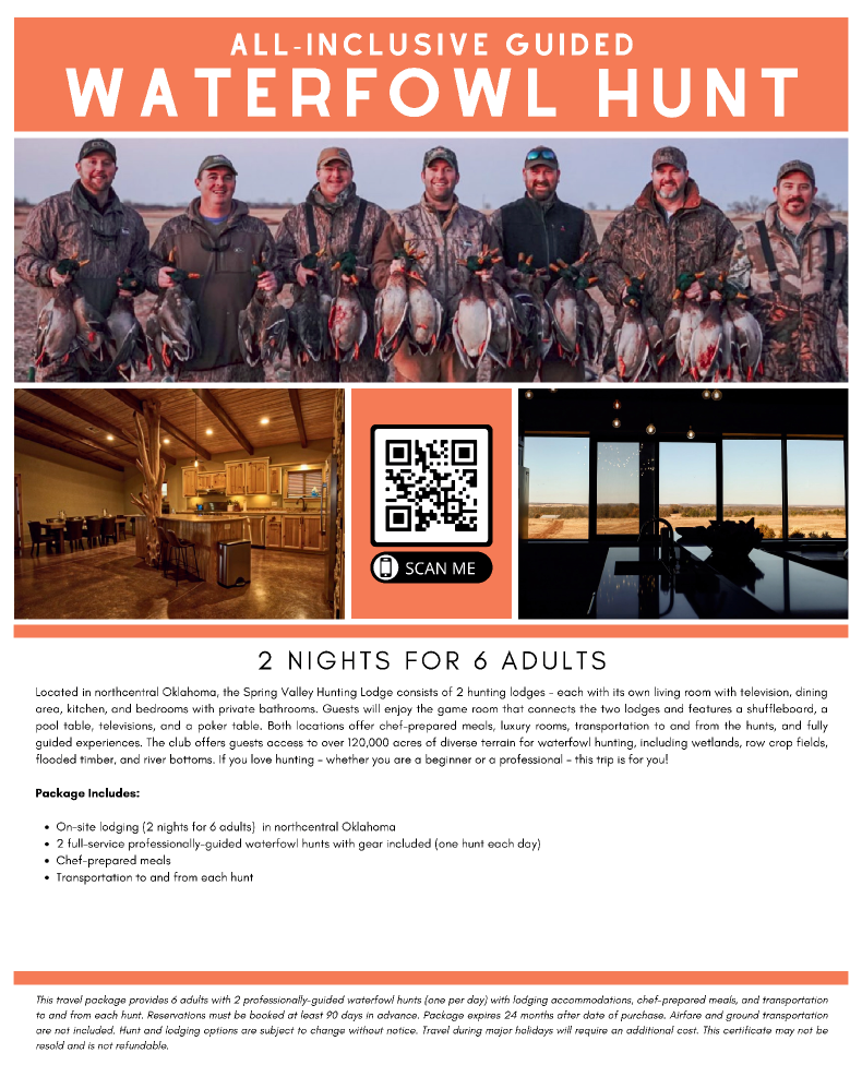 Waterfowl Hunt - 2 Nights for 6 Poster