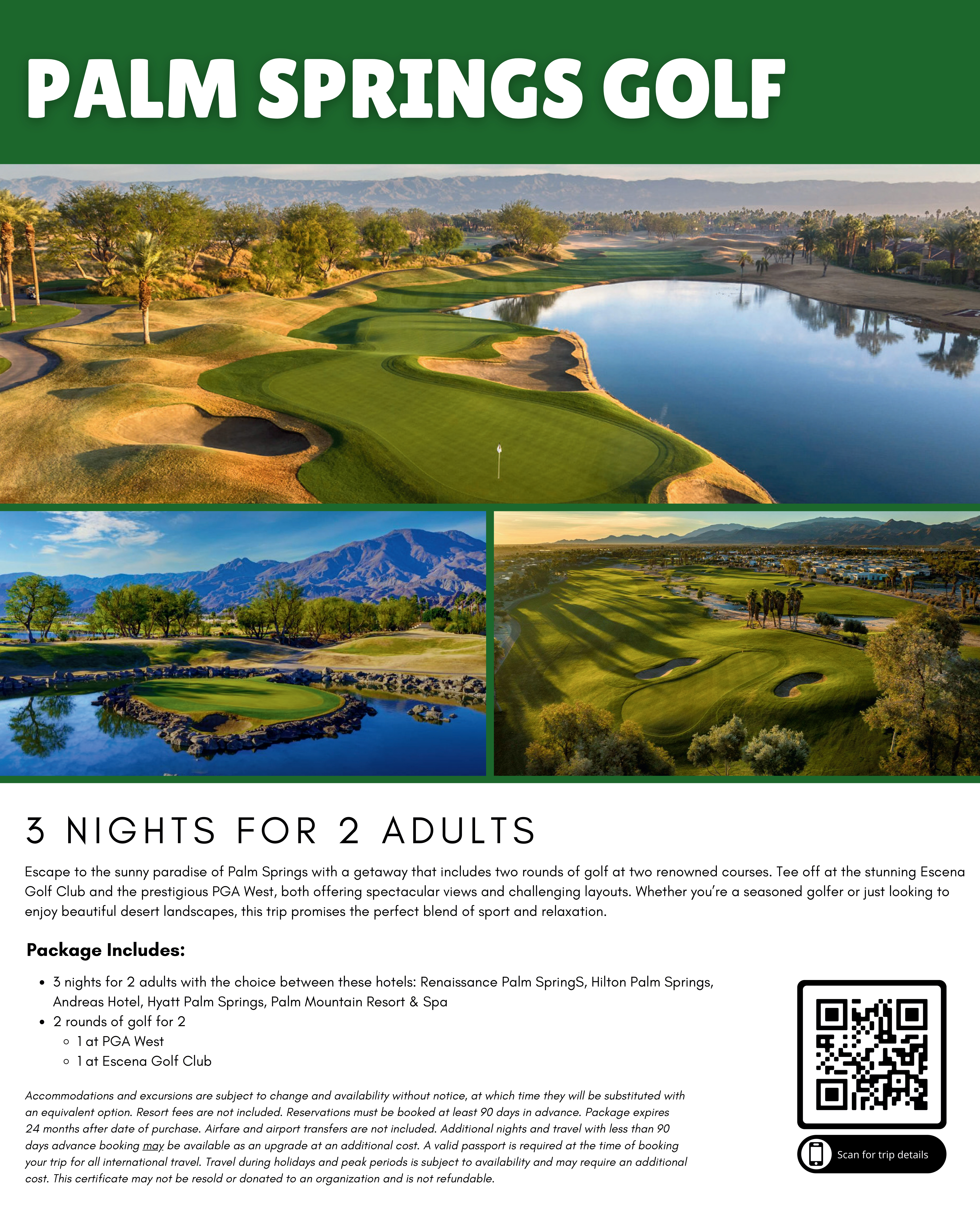 Palm Springs Golf for 2