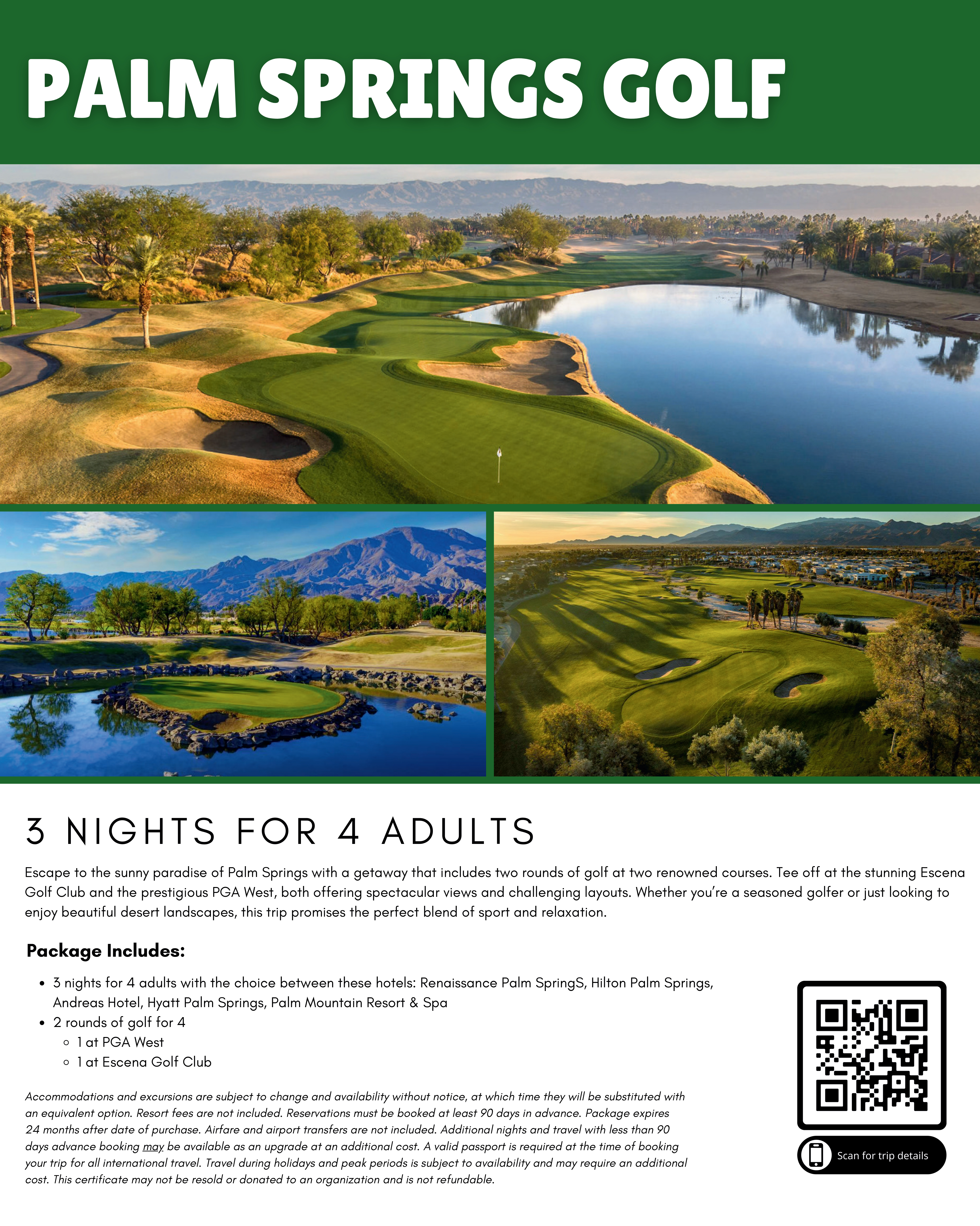 Palm Springs Golf for 4