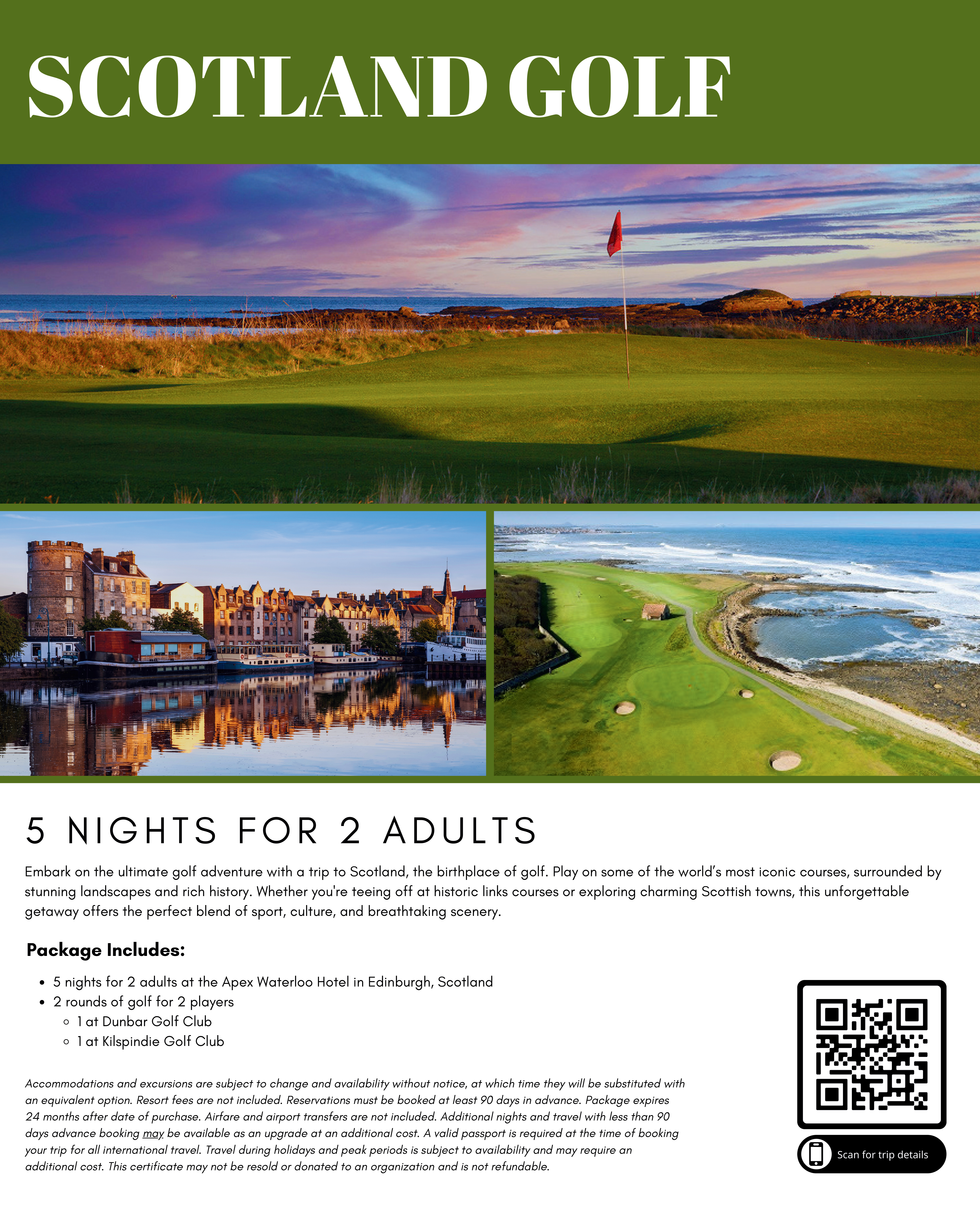 Scotland Golf for 2