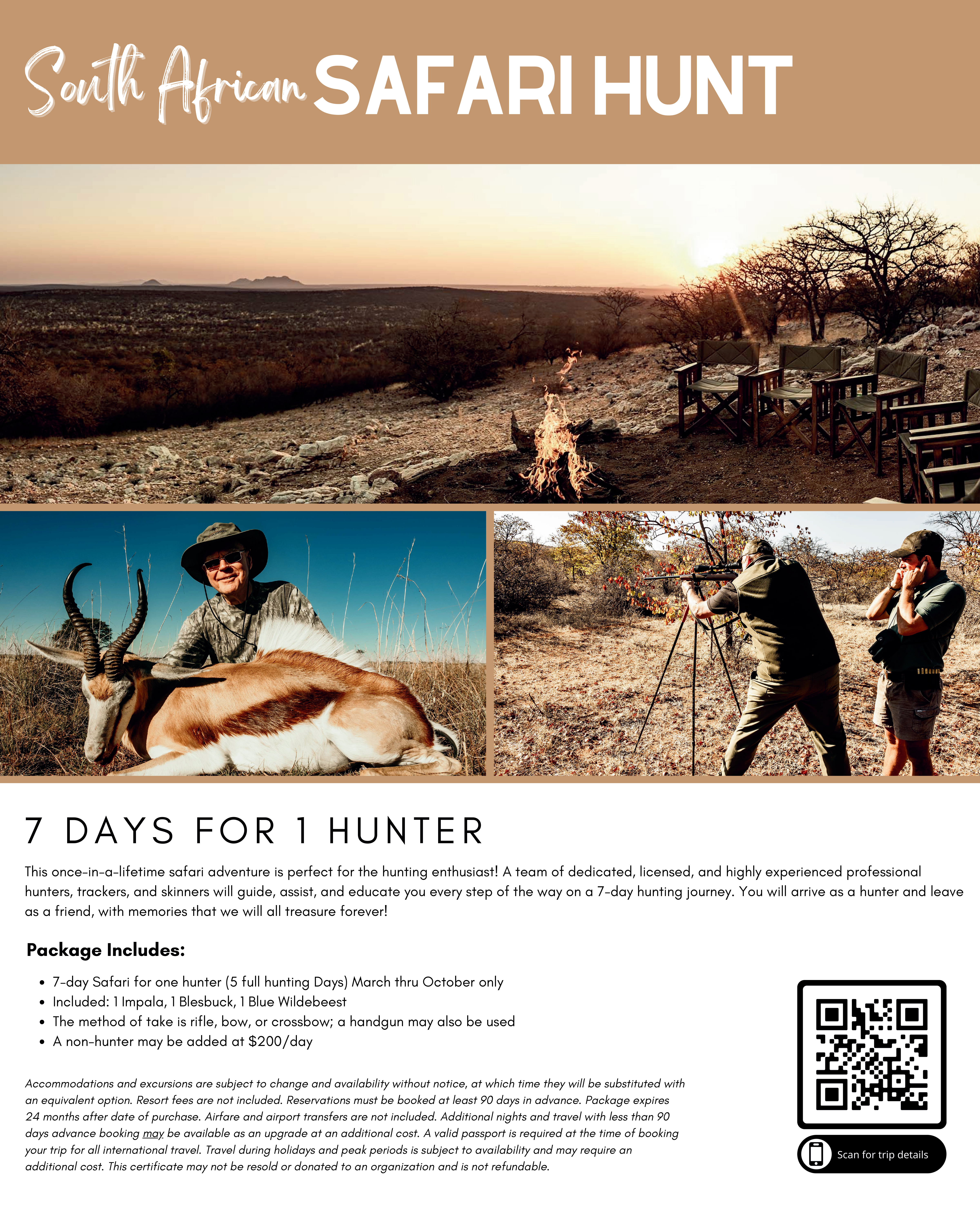 South African Safari Hunt for 1