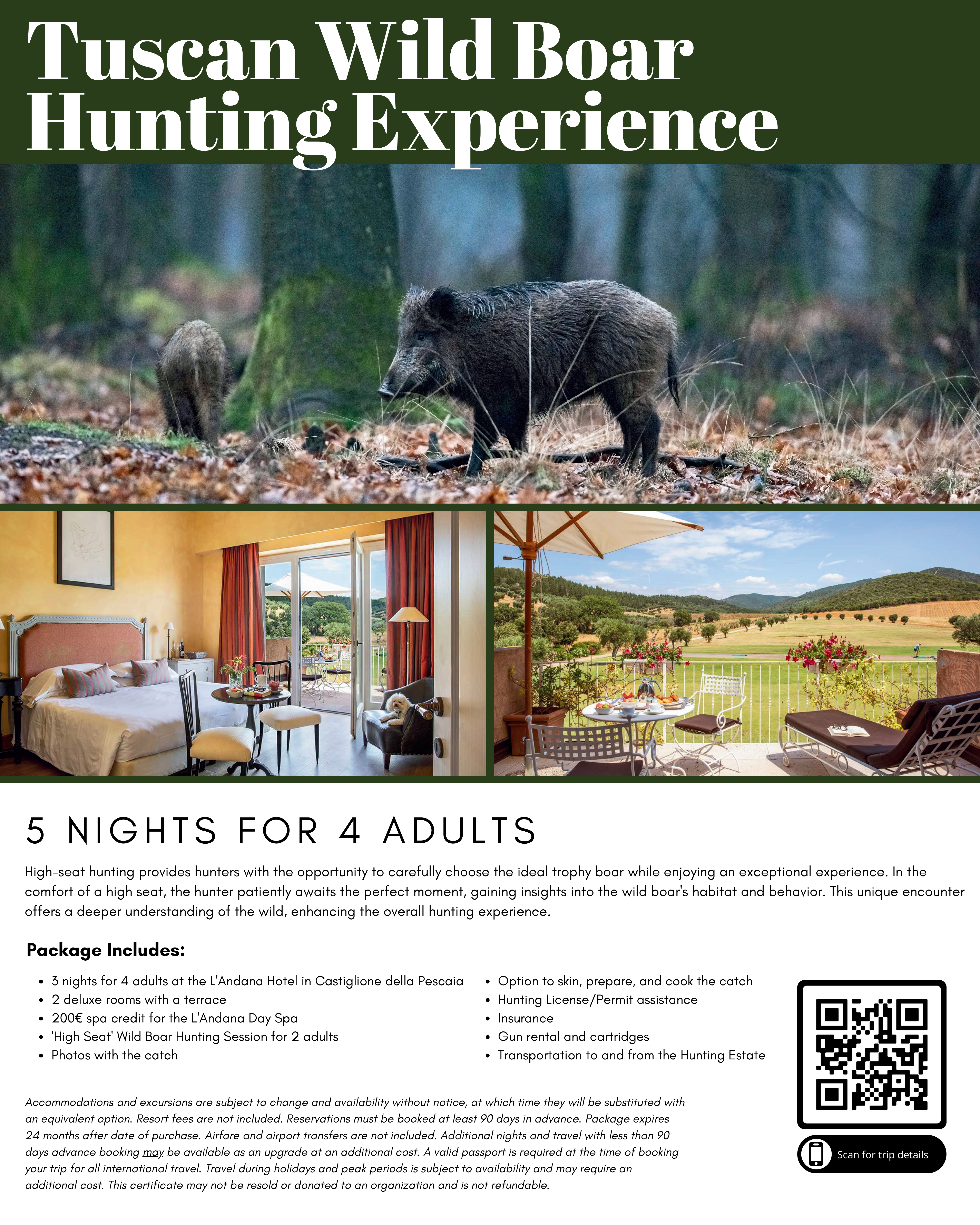 Tuscan Wild Boar Hunting Experience for 4