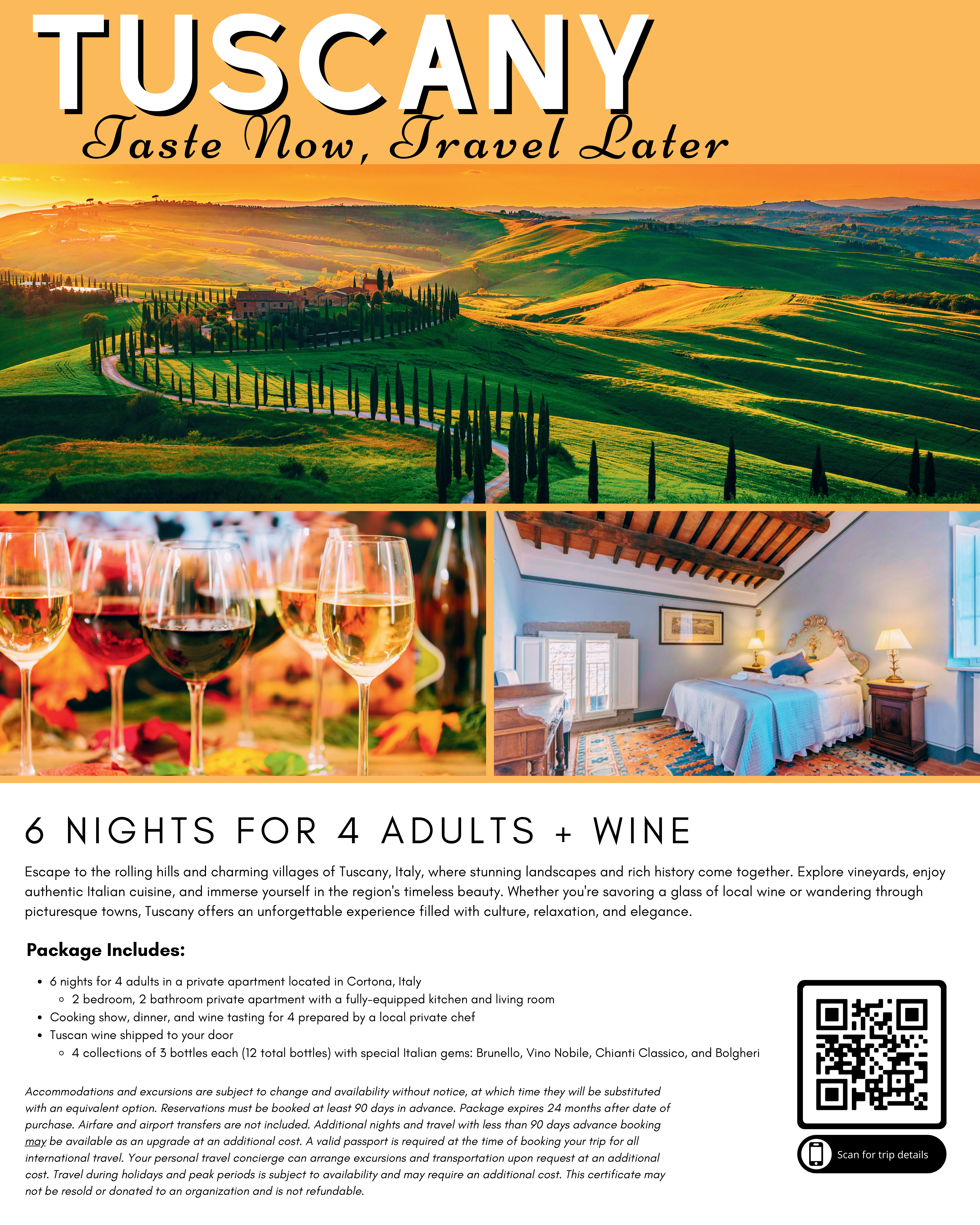 Tuscany with Wine for 4