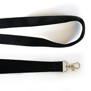 Black Basic Clip Lanyard